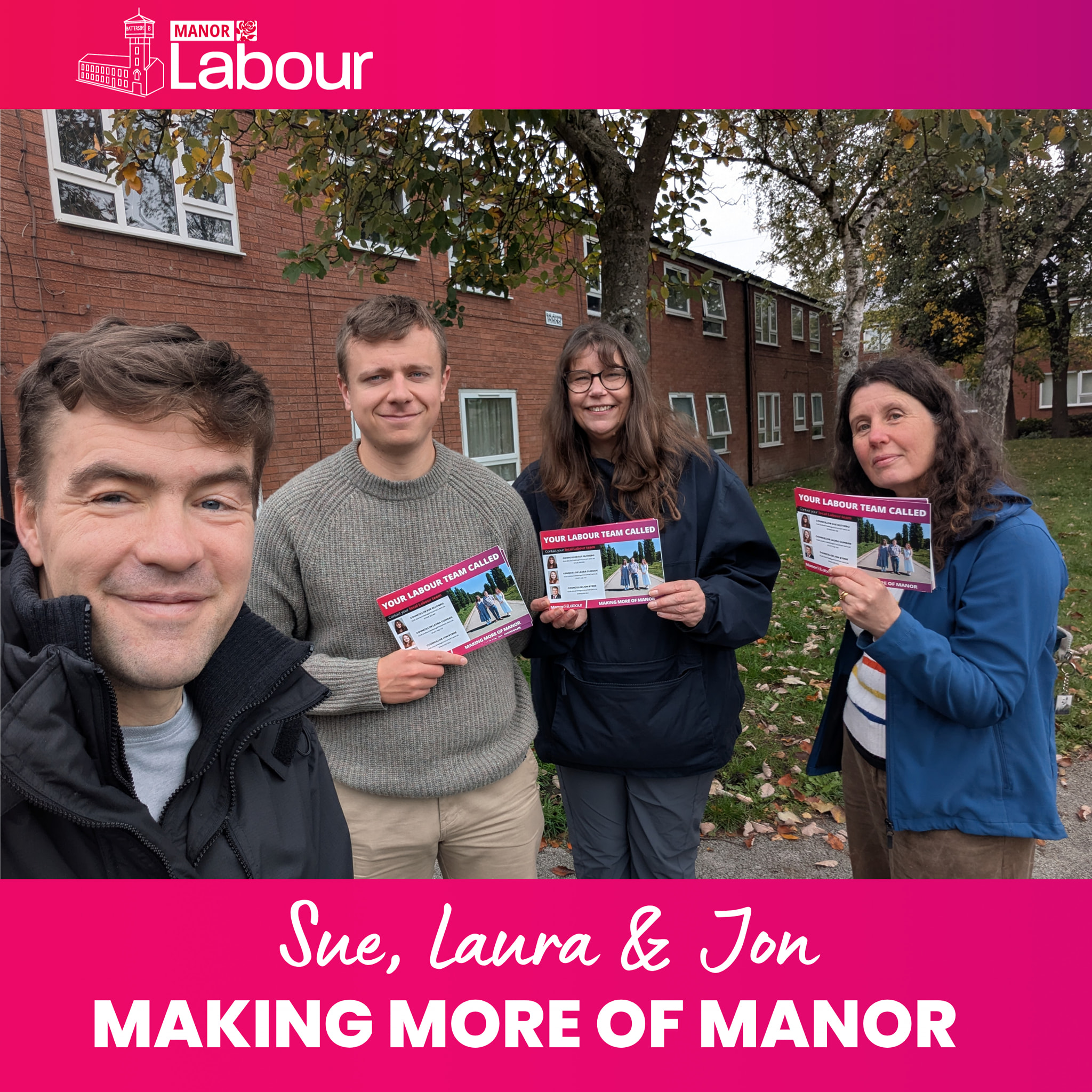 Thank you to Callum and Paula for joining @[100075590484649:2048:Councillor Sue Glithero, Manor Ward] and I speaking to residents around Knowsley Road and George Street West. 

We had concerns about excessive speed during the busy school run times, off road bikes and a number of other issues. 

We will raise the issues with the relevant teams at the council and report back. 

As always please get in touch via the details on the link for any issues. Please also follow our pages if you wish to get