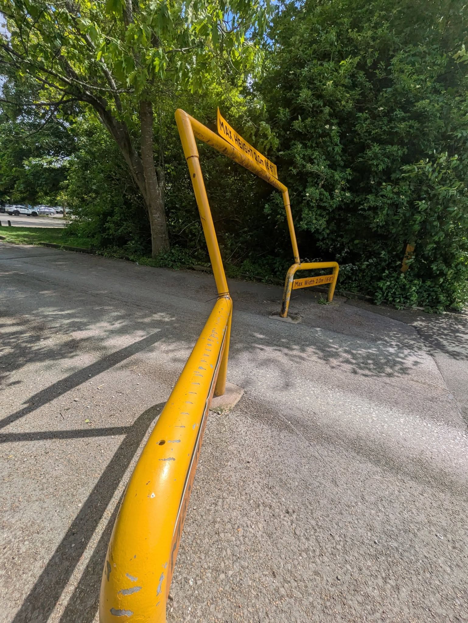 I've reported the barrier at the large woodbank carpark for urgent repair as it is currently in a dangerous state.
Please take care and share.