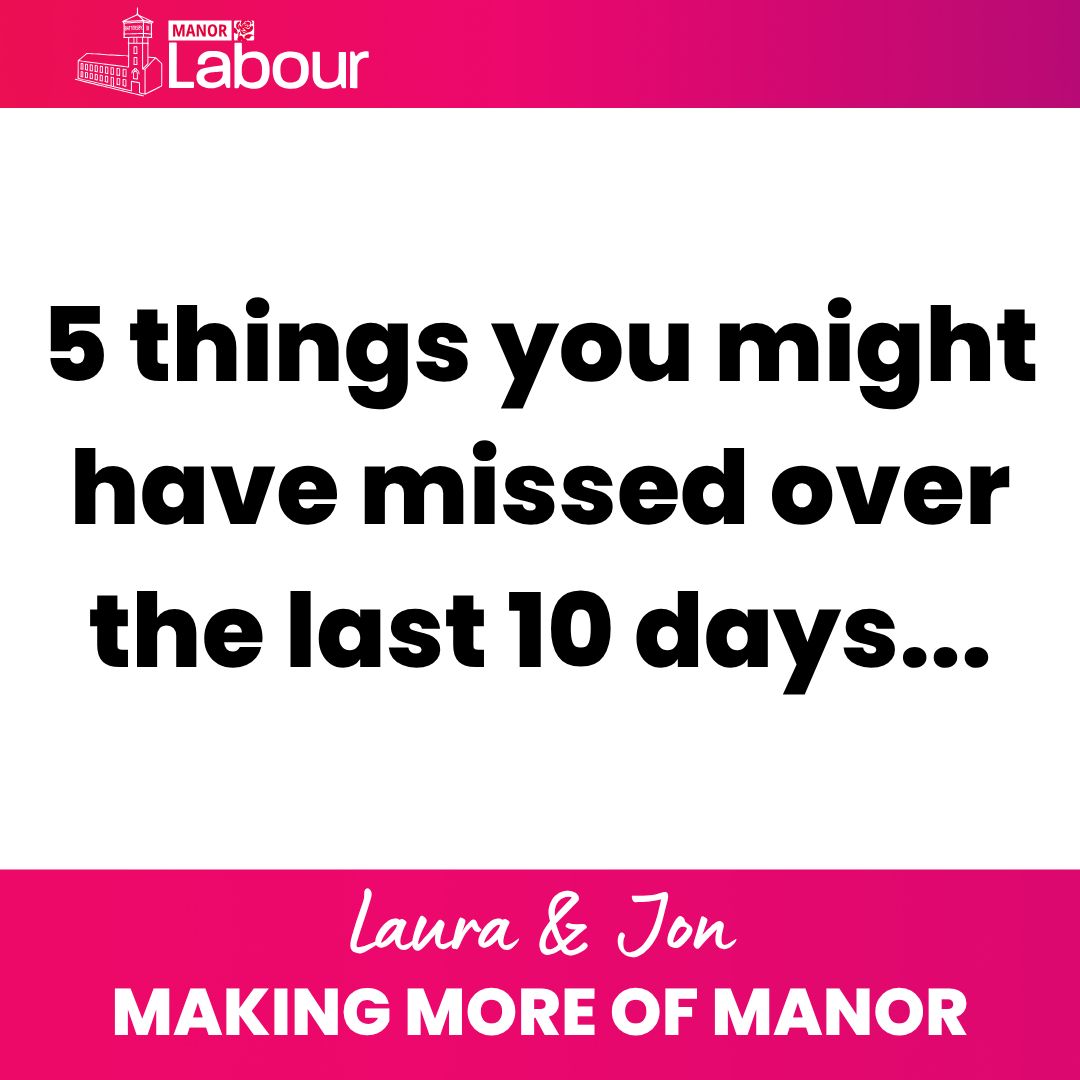💔 Stockport Labour proposed a motion at Full Council to provide 100% council tax relief for this with a terminal diagnosis in the last 12 months of their life. Further details to follow.

🛝 After pressure from a local campaign group and myself the council has now stopped spraying children's play areas with Glyphosate. The work continues on other uses. 

🏫 The scrutiny review I recommended on the councils relationship with Multi Academy Trusts to ensure that all of our children get the best start